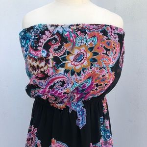 Express Strapless maxi dress